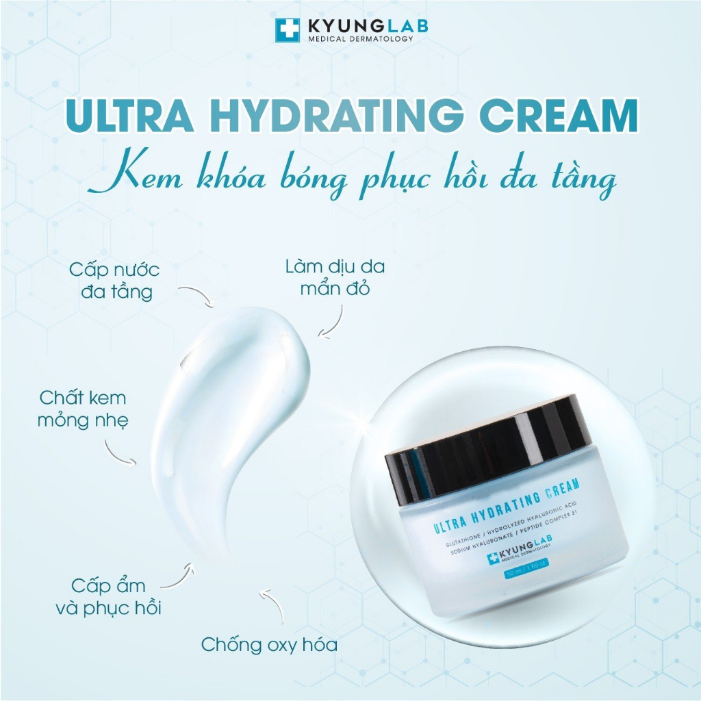 Kem dưỡng ẩm , Ultra Hydrating Cream Kyung Lab Ultra Hydrating Cream giúp tăng sinh Collagen, ngăn ngừa lão hóa0