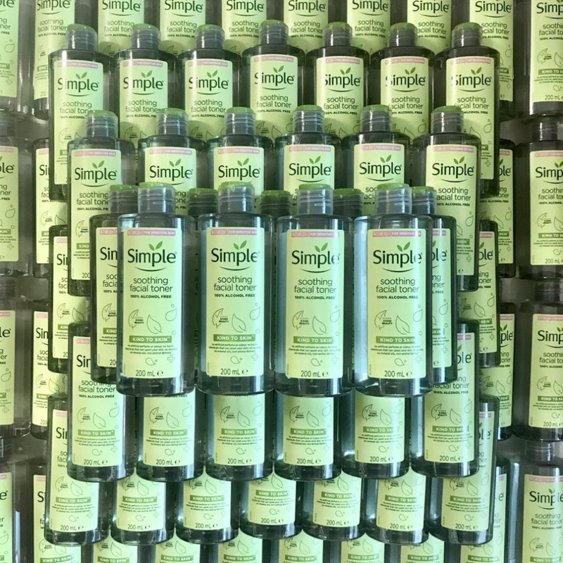Nước Hoa Hồng Toner Simple Soothing Facial 200ml