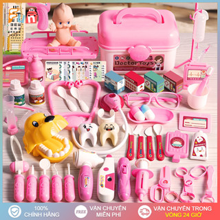 Đồ Chơi Bác Sĩ Trẻ Em Gồm Hộp Y Tế Y Tá Tiêm Ống Nghe Dụng Cụ Cho 2-6 Tuổi 41 47 63 73 Cái Bộ Đồ Chơi Y Tế Cho Bé Gái