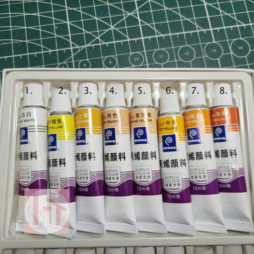 Màu acrylic tuýp lẻ 12ml