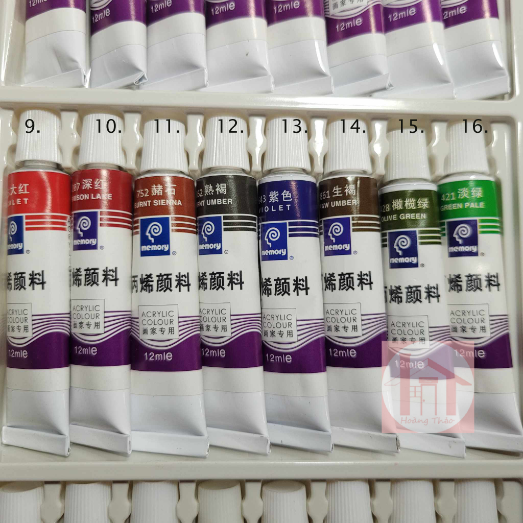 Màu acrylic tuýp lẻ 12ml