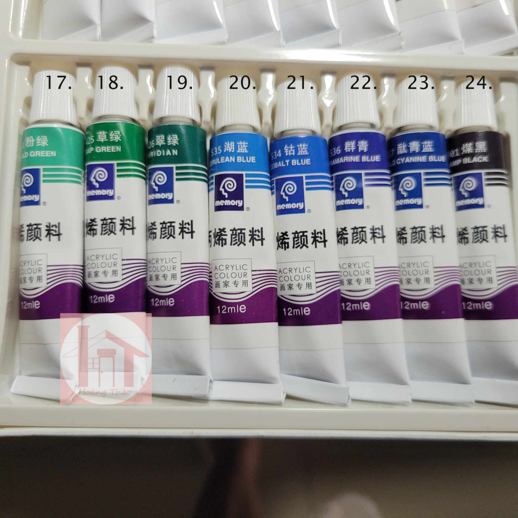 Màu acrylic tuýp lẻ 12ml
