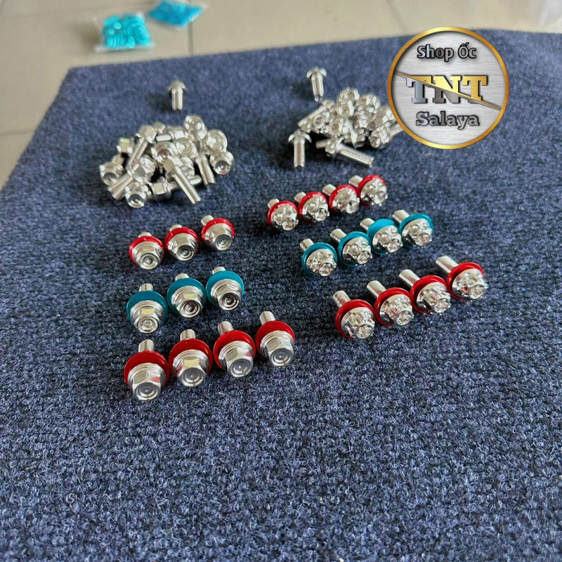 Ốc salaya 10li23-10li3-10li4-10li6 bắt pass heo treo pô kèm lông đền