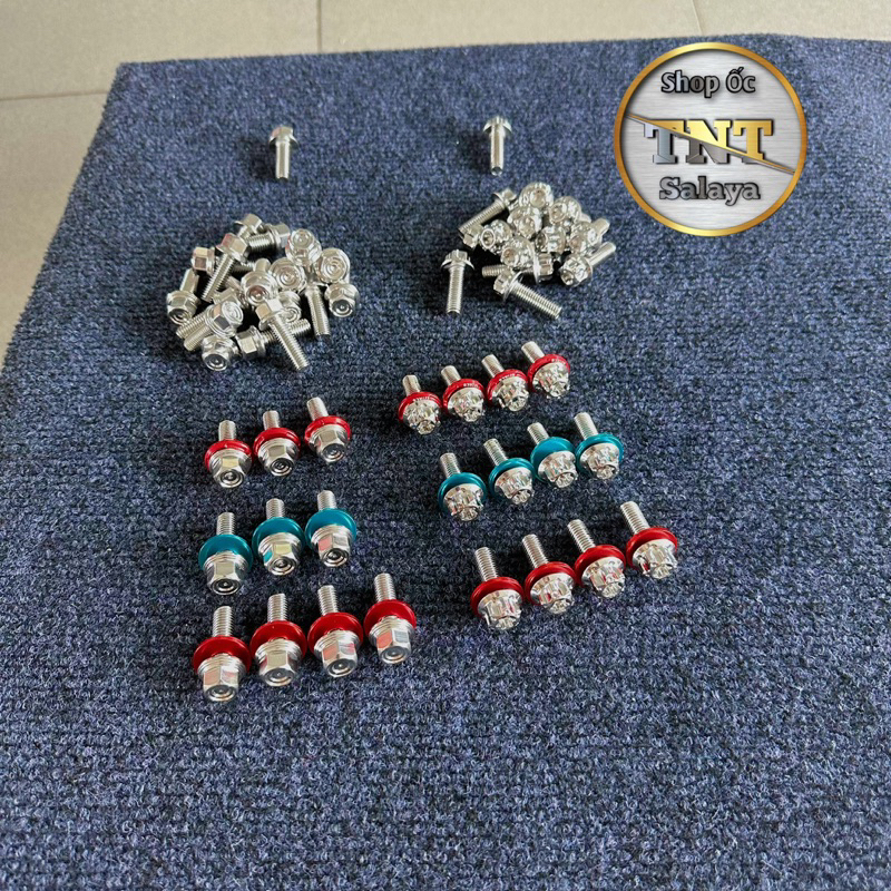 Ốc salaya 10li23-10li3-10li4-10li6 bắt pass heo treo pô kèm lông đền