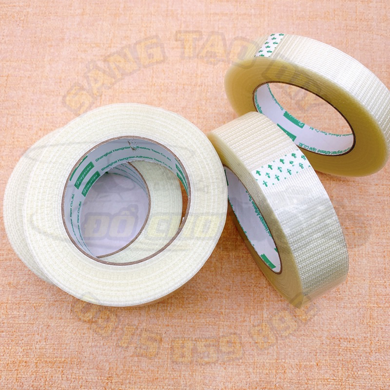 Băng keo - Băng dính sợi thủy tinh caro dài 50m các cỡ