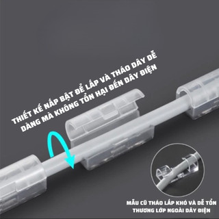 Nẹp Dây Điện Dán Tường Keo Nano Siêu Dính Thế Hệ Mới , Kẹp Dây Điện Cố Định an toàn tiện lợi dễ lắp đặt K110