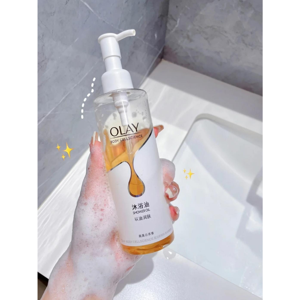 OLAY - Dầu tắm tạo bọt làm sạch sâu Body Cellscience Shower Oil