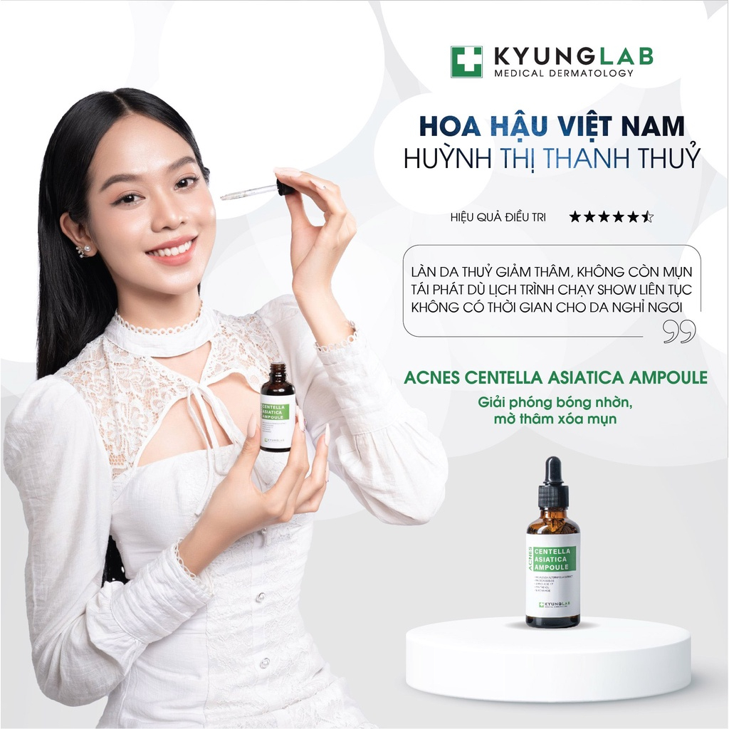 Serum ngừa mụn thâm Acnes Kyung Lab 50ml kiềm dầu, làm dịu, giảm sưng viêm, mụn, thâm, Centella Aisatica Ampoule