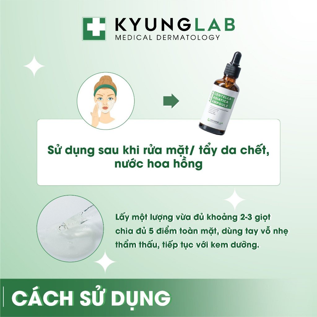 Serum ngừa mụn thâm Acnes Kyung Lab 50ml kiềm dầu, làm dịu, giảm sưng viêm, mụn, thâm, Centella Aisatica Ampoule
