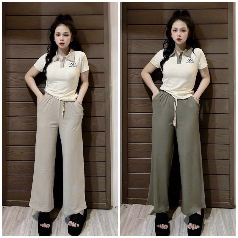 Set bộ thun gân , set bộ gân tăm áo Thỏ quần ôm _có túi quần_Set bộ nữ đẹp mặc nhà Set bộ đi chơi Sen boutique chuyên sỉ