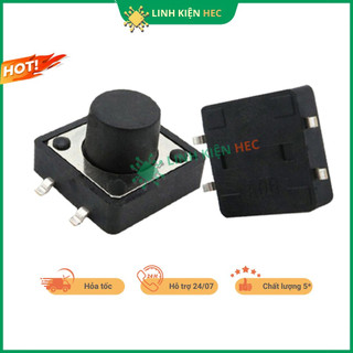 Nút nhấn 12x12mm 4 chân 4P DIP chất lượng tốt linh kiện hec
