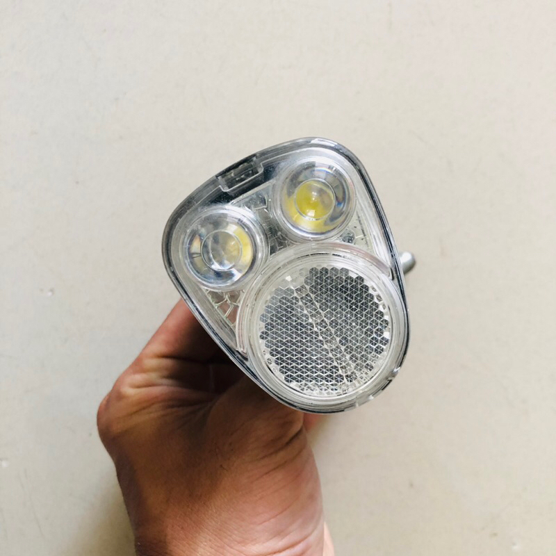 Đèn xe đạp, Đèn năng lượng Panasonic có cảm biến thích hợp với đùm năng lượng dynamo