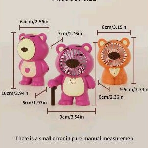 Quạt mini gấu dâu dễ thương