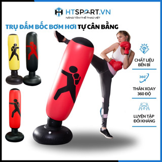 Trụ Đấm Bốc Boxing Xoay 360 Độ Tự Cân Bằng, Bao Cát Võ Thuật Bơm Hơi Luyện Phản Xạ Cao Cấp