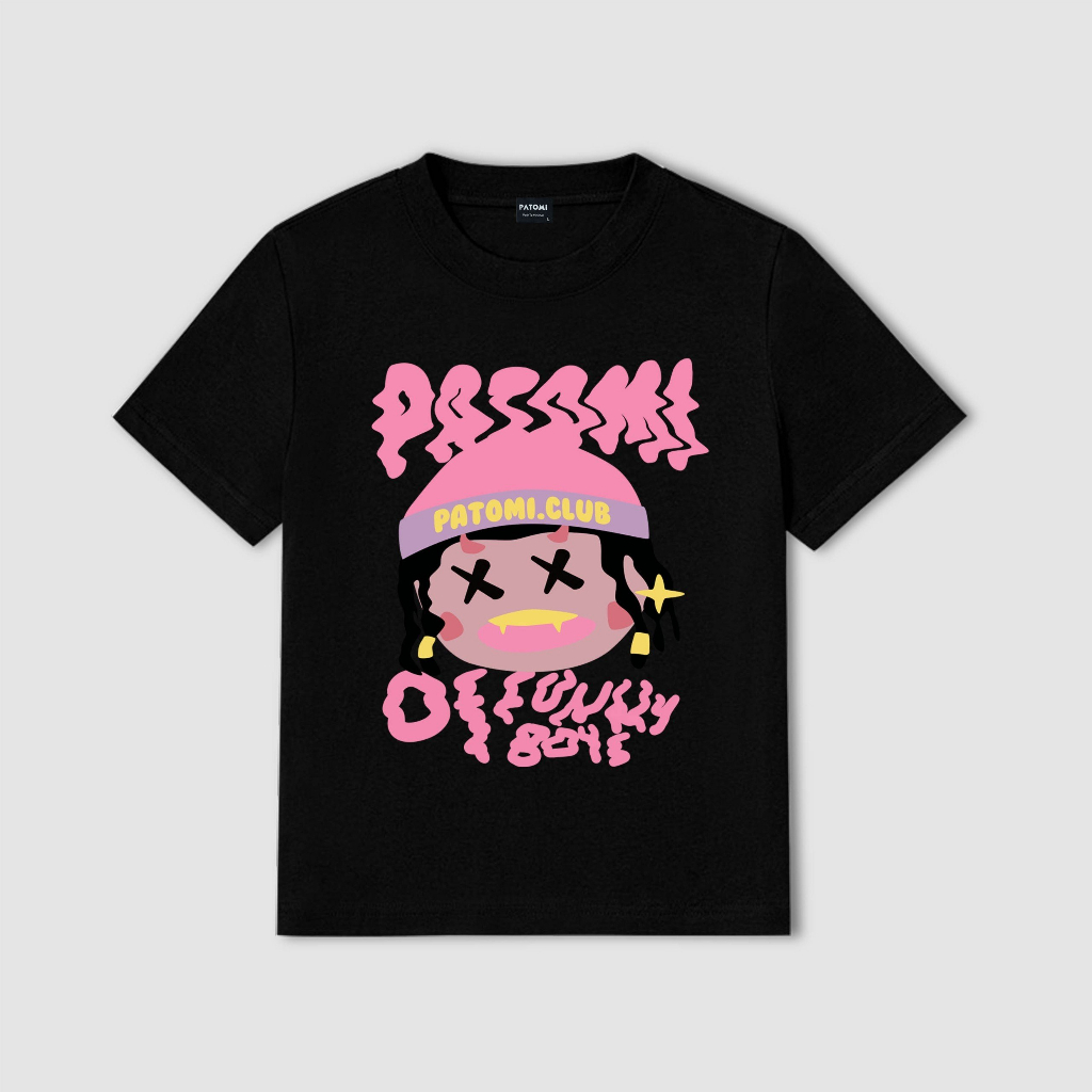 Áo thun nữ BABY TEE MẮT X 100% cotton 230gsm - PATOMI.STUDIO
