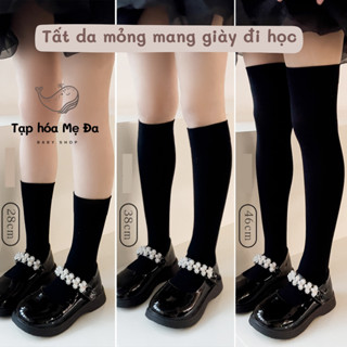 Tất/vớ da mỏng phong cách Lolita cho bé gái nhiều kích cỡ chuyên dùng mang giày đồng phục đi học siêu co giãn thoáng khí