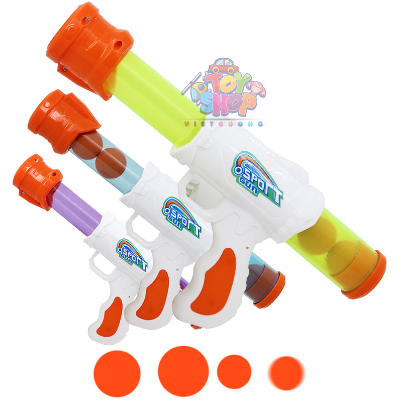 Đồ chơi súng hơi nén bắn đạn xốp mềm, súng đồ chơi có độ chính xác cao