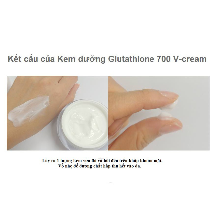 Kem Dưỡng Da 7Day Whitening Program Glutathione 700 VCream 50ml