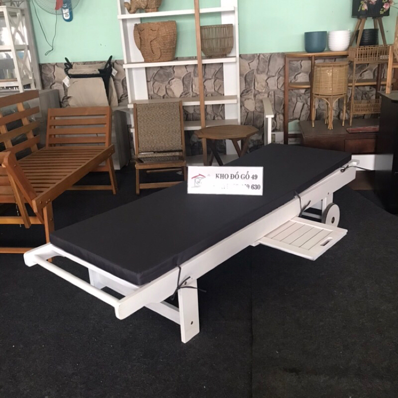 Nệm ghế hồ bơi  vải ngoài trời trượt nước-dùng cho ghế thư giãn tắm nắng sân vườn, hồ bơi