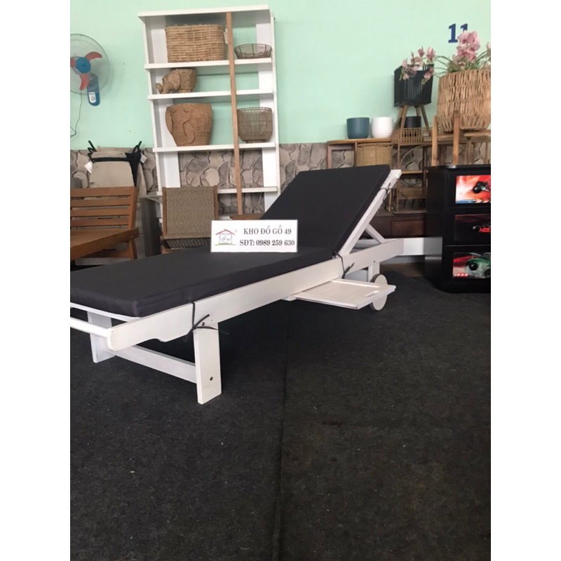 Nệm ghế hồ bơi  vải ngoài trời trượt nước-dùng cho ghế thư giãn tắm nắng sân vườn, hồ bơi