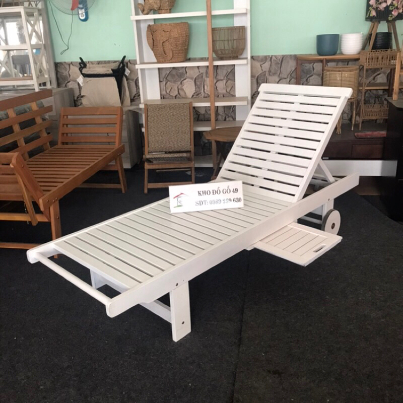 Nệm ghế hồ bơi  vải ngoài trời trượt nước-dùng cho ghế thư giãn tắm nắng sân vườn, hồ bơi