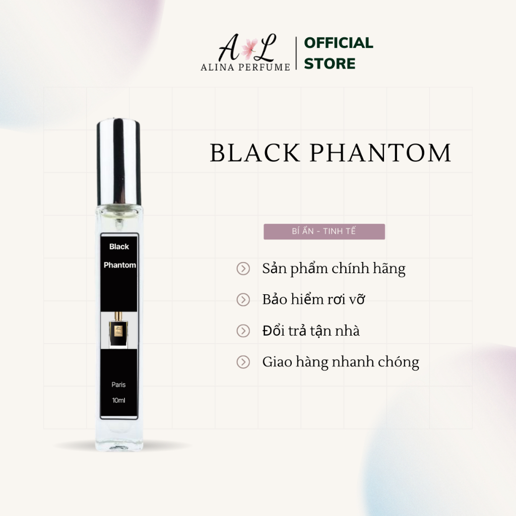 Nước Hoa Chiết Unisex Alina Black Phantom Chính Hãng 10ml Thơm Lâu Quyến Rũ , Bí Ẩn , Tinh Tế