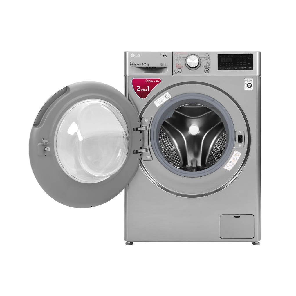 Máy giặt sấy LG AI DD Inverter giặt 9 kg - sấy 5 kg FV1409G4V