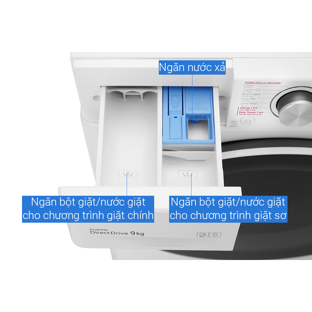 Máy giặt LG AI DD Inverter 9 kg FV1409S4W