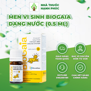 MEN VI SINH BIOGAIA DẠNG NƯỚCBỔ SUNG VI KHUẨN CÓ LỢI CHO ĐƯỜNG TIÊU HÓA