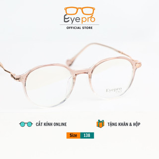 Gọng kính cận nam nữ lắp sẵn cận chất liệu nhựa TR90 mắt kính tròn đổi màu, chống ánh sáng xanh - GZ2007 Eyepro