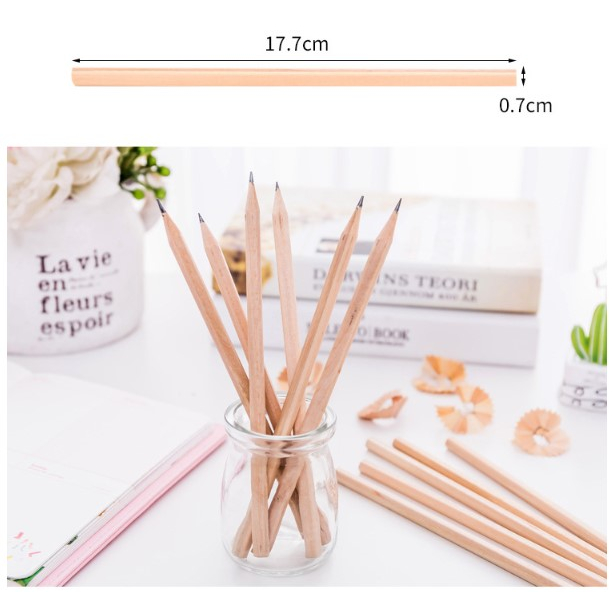 Bút Chì lục giác HB thân thiện với môi trường từ gỗ thiên nhiên thân thiện với môi trường, cho học sinh viết vẽ Mydecor