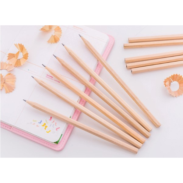 Bút Chì lục giác HB thân thiện với môi trường từ gỗ thiên nhiên thân thiện với môi trường, cho học sinh viết vẽ Mydecor