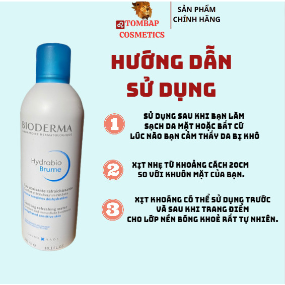 Xịt hoáng Bioderma Hydrabio Brume 300ml | BigBuy360 - bigbuy360.vn