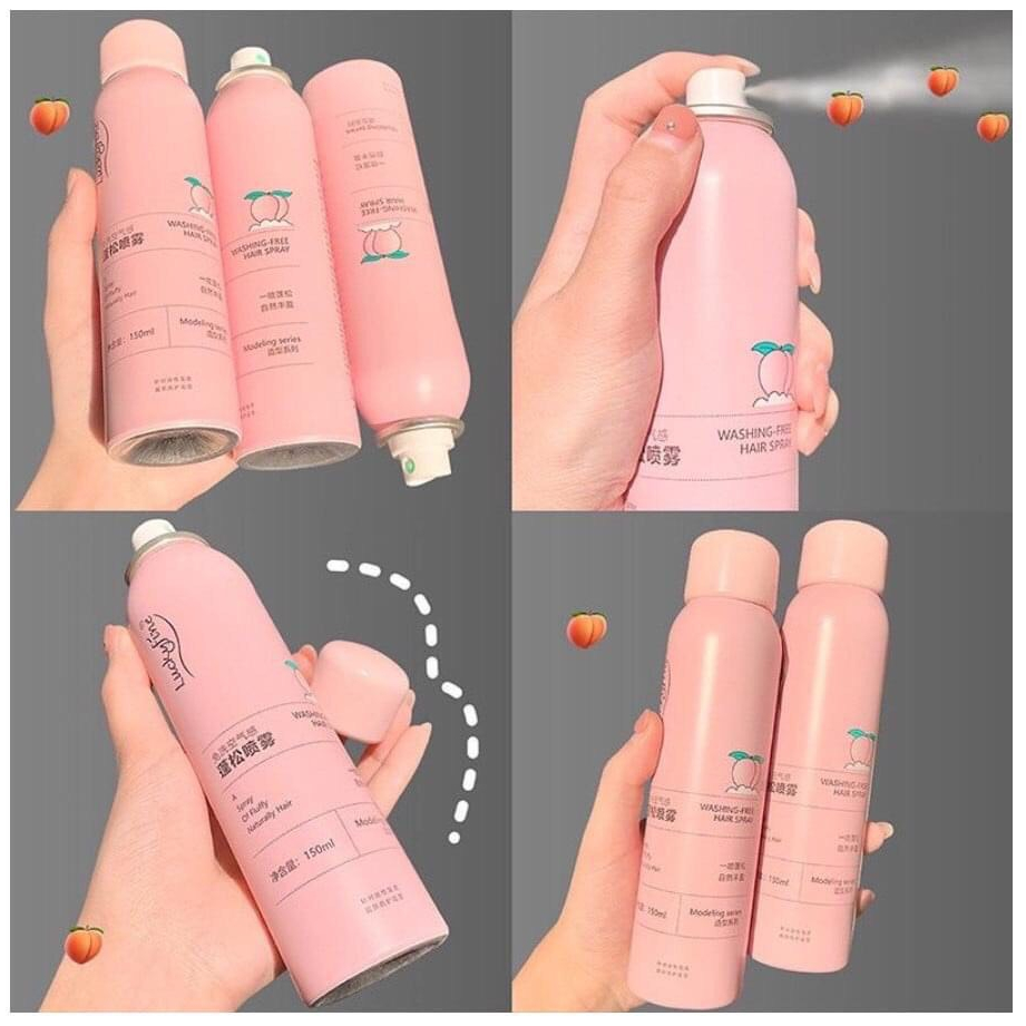 Xịt gội khô hương đào, hương hoa không bết tóc