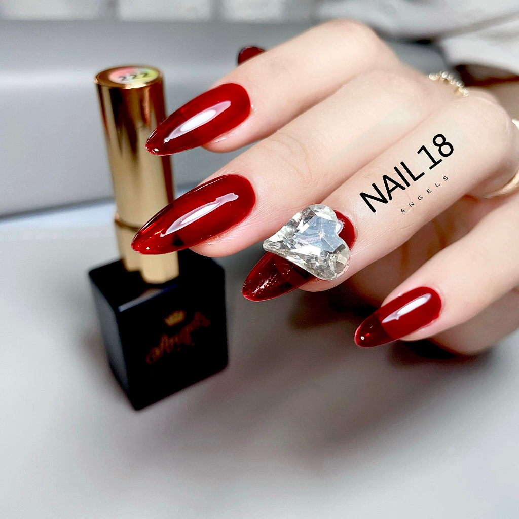 Son móng tay, Angels UV gel nail polish,Gel Thạch đỏ,sơn thạch màu cơ bản H1