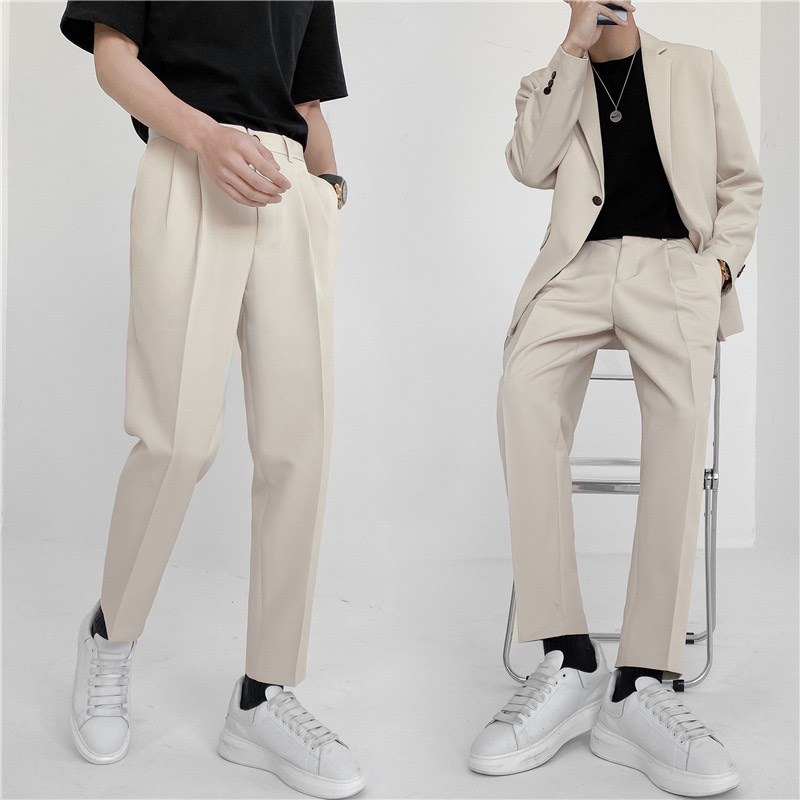 Quần baggy nam ống rộng vải Hàn cao cấp, co giãn phân loại tây âu Premium thời trang BAGGY 01... Chính hãng