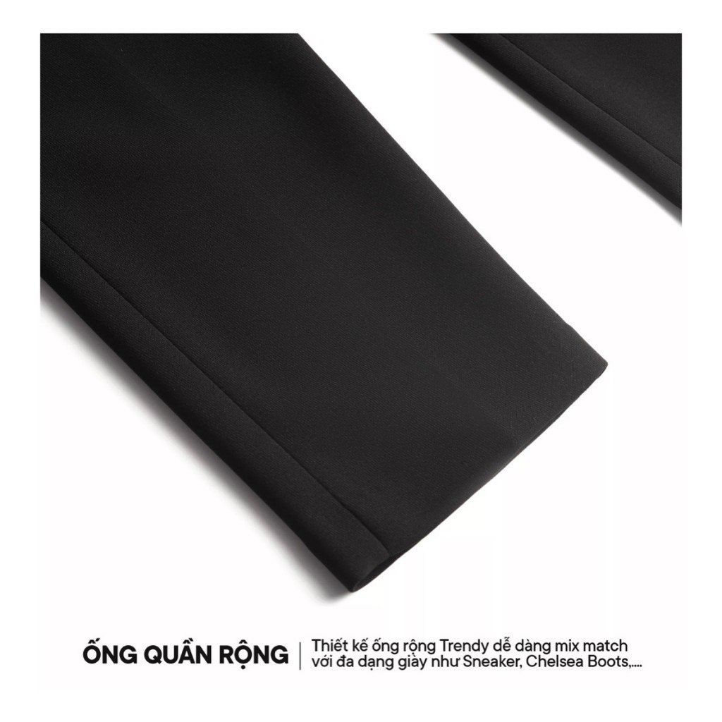 Quần baggy nam ống rộng vải Hàn cao cấp, co giãn phân loại tây âu Premium thời trang BAGGY 01... Chính hãng