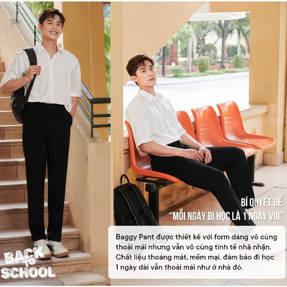 Quần baggy nam ống rộng vải Hàn cao cấp, co giãn phân loại tây âu Premium thời trang BAGGY 01... Chính hãng