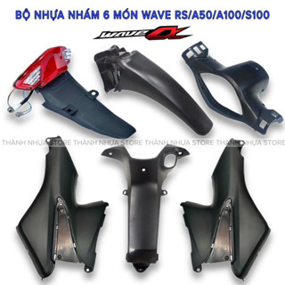 Dàn áo wave - 6 món nhựa nhám Wave Rs/Wave A50/A100/S100 (2006-2016)