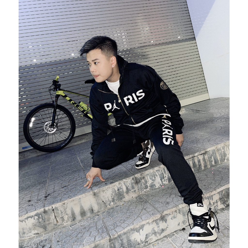 Bộ Jordan PSG đen mũ - Thời Trang Thể Thao WinMax Sport