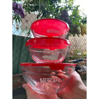 BỘ 3 bát thuỷ tinh