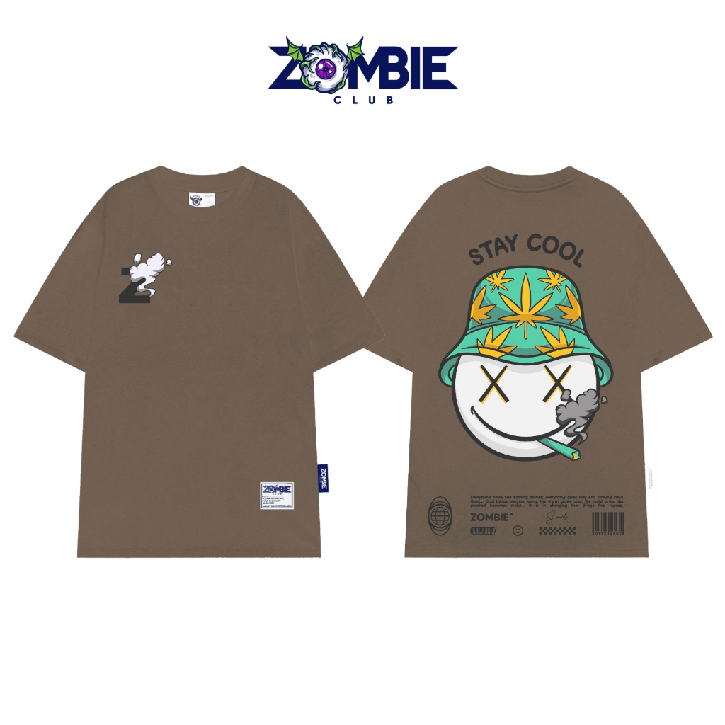 Áo Thun Zombie Club STAY COOL, Local Brand Unisex cotton 100% 230gsm Chính Hãng
