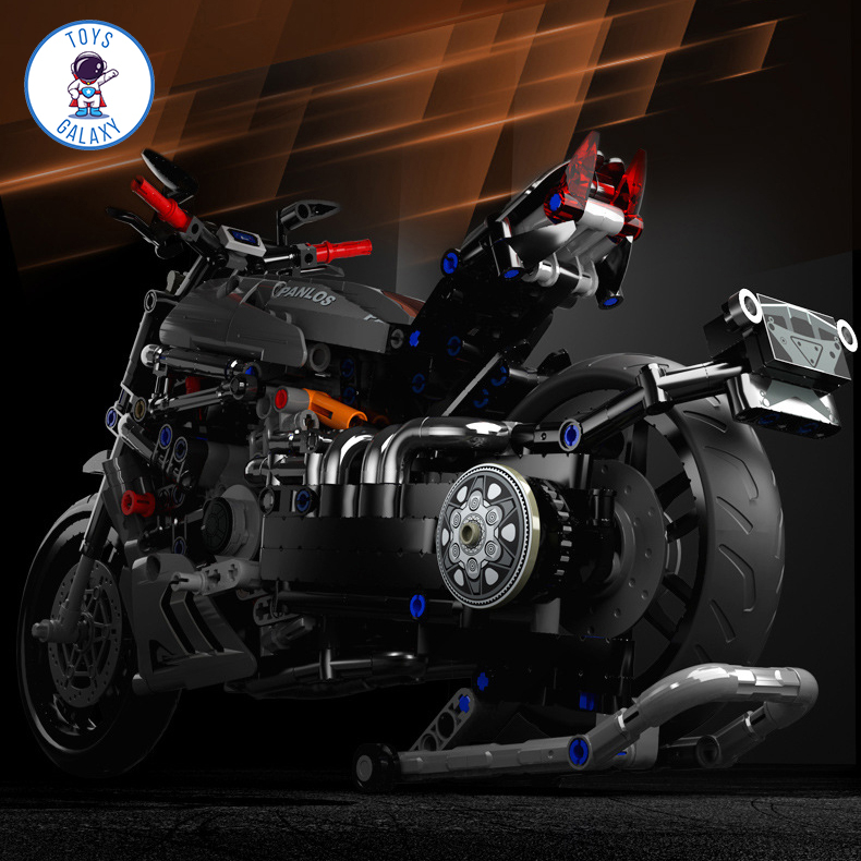 Đồ Chơi Lắp Ráp Mô Hình Xe Mô Tô Phân Khối Lớn Ducati Diavel / BMW / Honda / Kawasaki Tỉ Lệ 1:8 Siêu Xe Máy 672002