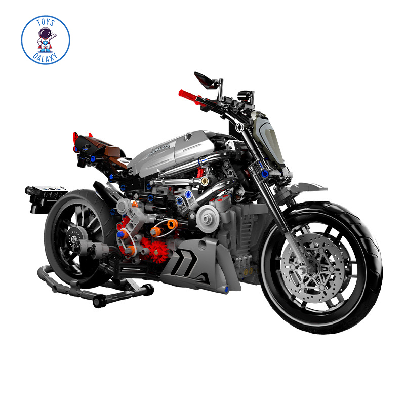 Đồ Chơi Lắp Ráp Mô Hình Xe Mô Tô Phân Khối Lớn Ducati Diavel / BMW / Honda / Kawasaki Tỉ Lệ 1:8 Siêu Xe Máy 672002