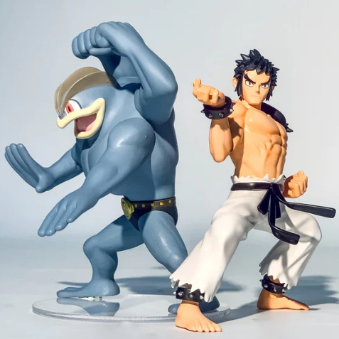 Mô hình Resin chính hãng Studio Trainer House GK Scale World 1/20 Elite Four Pokemon Trainer Bruno & Agatha