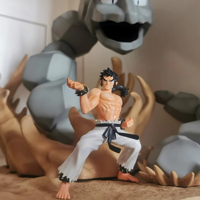 Mô hình Resin chính hãng Studio Trainer House GK Scale World 1/20 Elite Four Pokemon Trainer Bruno & Agatha