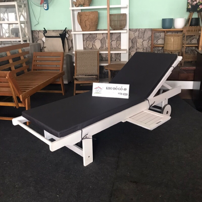 Nệm ghế hồ bơi  vải ngoài trời trượt nước-dùng cho ghế thư giãn tắm nắng sân vườn, hồ bơi