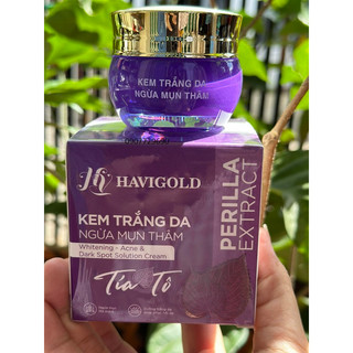 Kem trắng da ngừa mụn thâm tía tô Havigold