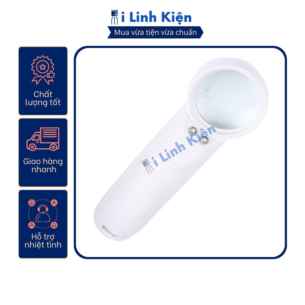 Kính lúp phóng đại 15x tay cầm có đèn Led trợ sáng chuyên dụng chất lượng cao.