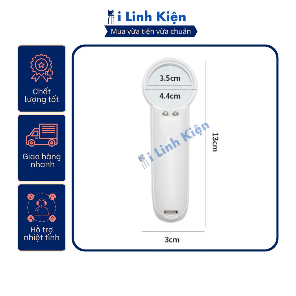 Kính lúp phóng đại 15x tay cầm có đèn Led trợ sáng chuyên dụng chất lượng cao.